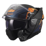 Kaciga LS2 Flip Up FF910 ADVANT II GLIDE crno narandžasta