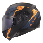 Kaciga LS2 Flip Up FF910 ADVANT II GLIDE crno narandžasta