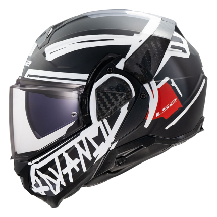 Kaciga LS2 Flip Up FF910 ADVANT II TAPE crna