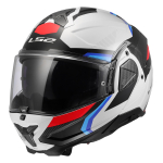 Kaciga LS2 Flip Up FF910 ADVANT II TRIPLE belo plavo crvena