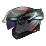 Kaciga LS2 Flip Up FF910 ADVANT II TRIPLE nardo sivo plava