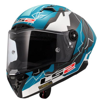 Kaciga LS2 Full Face FF805 THUNDER CARBON GP AERO REPLICA HUERTAS plavo bela