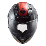 Kaciga LS2 Full Face FF805 THUNDER CARBON SPUTNIK sivo crvena