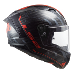 Kaciga LS2 Full Face FF805 THUNDER CARBON SPUTNIK sivo crvena