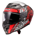 Kaciga LS2 Full Face FF807 DRAGON CARBON ENTHUM crvena