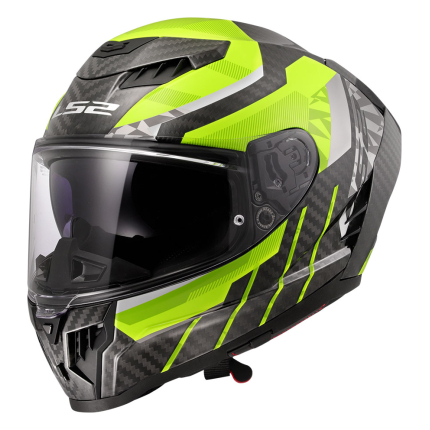 Kaciga LS2 Full Face FF807 DRAGON CARBON TRAX žuta