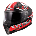 Kaciga LS2 Full Face FF811 VECTOR II BUNDRI crno crvena