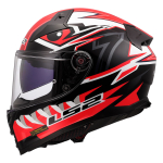 Kaciga LS2 Full Face FF811 VECTOR II BUNDRI crno crvena