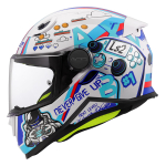 Kaciga LS2 Full Face FF812 KID NEXT LEVEL dečija bela