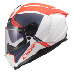 Kaciga LS2 Full Face FF817 CHALLENGER II TITAN belo plavo crvena