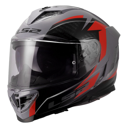 Kaciga LS2 Full Face FF818 STORM III DYNAMO sivo crvena