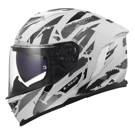 Kaciga LS2 Full Face FF818 STORM III KAOS belo siva