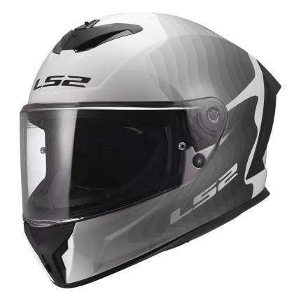 Kaciga LS2 Full Face FF820 RAPID III FLOW belo siva
