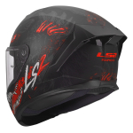 Kaciga LS2 Full Face FF820 RAPID III KAIJU II crno crvena