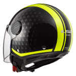 Kaciga LS2 Jet OF558 SPHERE LUX CRUSH crno žuta