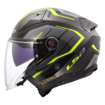 Kaciga LS2 Jet OF603 INFINITY II CARBON URUS crno žuta