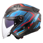 Kaciga LS2 Jet OF603 INFINITY II CARBON URUS plavo crvena