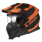 Kaciga LS2 Jet OF606 DRIFTER MUD mat crno narandžasta