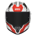Kaciga NOX Full Face sa naočarima N401 CROWER belo crvena