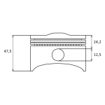 Klip B&S fi 65,59×12,5 mm