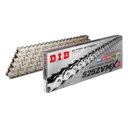 Lanac DID 525ZVMX2 128 linkova Super-street X-Ring srebrni