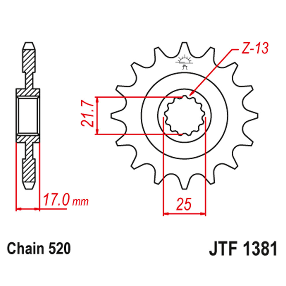 328dc70c-fb00-4352-a29d-9cb9f5ab8c3f Lančanik prednji JT JTF1381-15RB (520)15 zuba