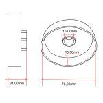 Lančanik THORP HU400LC-A7N Husqvarna 61 266 3/8" sa prstenom