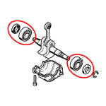 Ležajevi i semerinzi radilice STIHL 017 018 MS 170 180 171 181 211