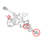 Ležajevi i semerinzi radilice STIHL 064 MS 640