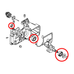 Ležajevi i semerinzi radilice STIHL MS 341 361