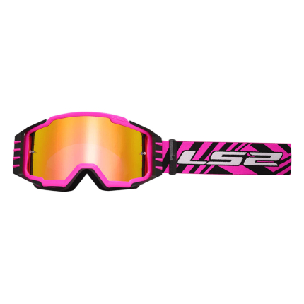 Moto cross naočare LS2 CHARGER PRO roze sa iridium vizirom