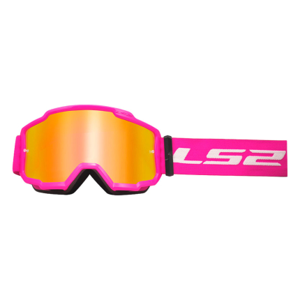 Moto Cross naočare LS2 CHARGER roze sa iridium vizirom