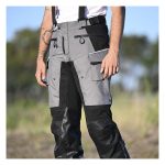 Pantalone LS2 APOLLO muške crno sive COMFORT