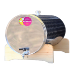 Inox bačva 45 l- horizontalna (za rakiju)- sa slavinom