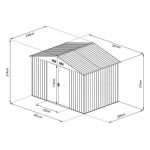 Montažna metalna kućica 7 m²