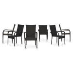 Bay stolica od ratana crna 6/1