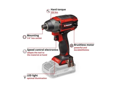 Einhell TP-CI 18/220 Li BL – Solo, Akumulatorski udarni odvijač