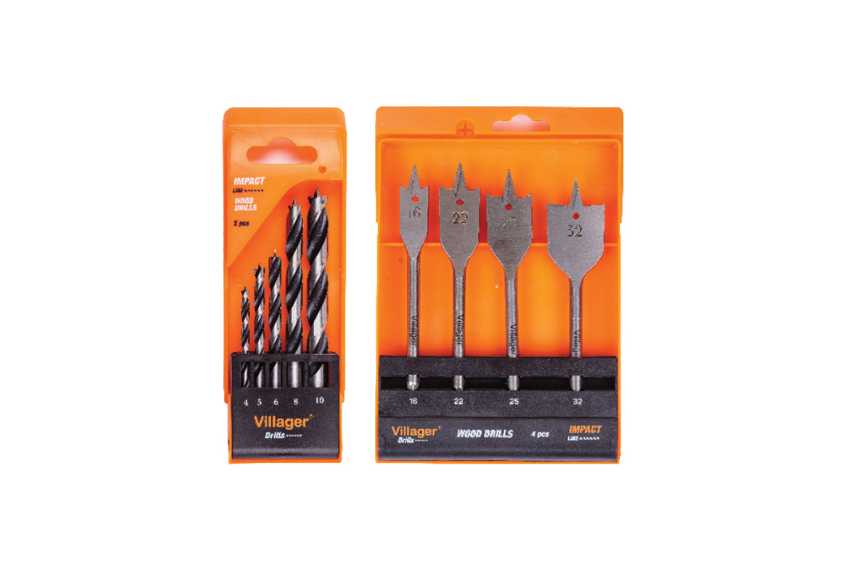 062718 Leptiraste burgije za drvo Villager Impact Line DWS-SET 4 kom