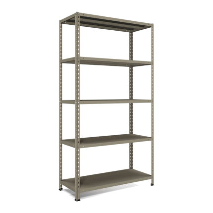 Metalna polica KIT 188 x 100 x 40 cm 5 x 65 kg – siva