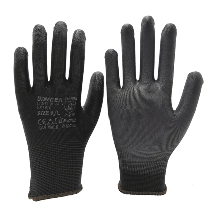 Rukavice Bomber Light Black 8 extra