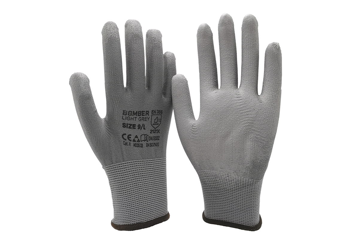 074899 Rukavice Bomber Light Grey 10