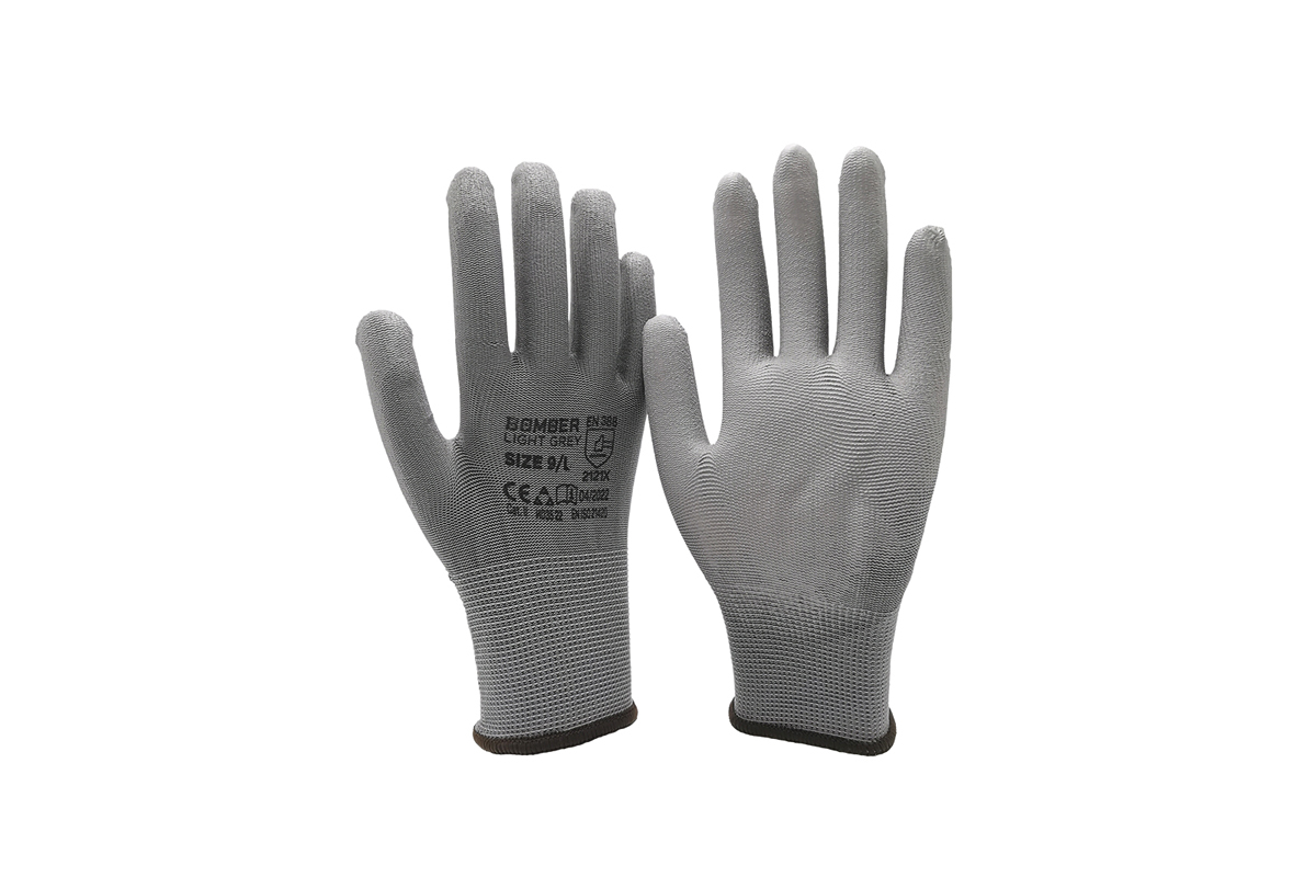 074898 Rukavice Bomber Light Grey 9