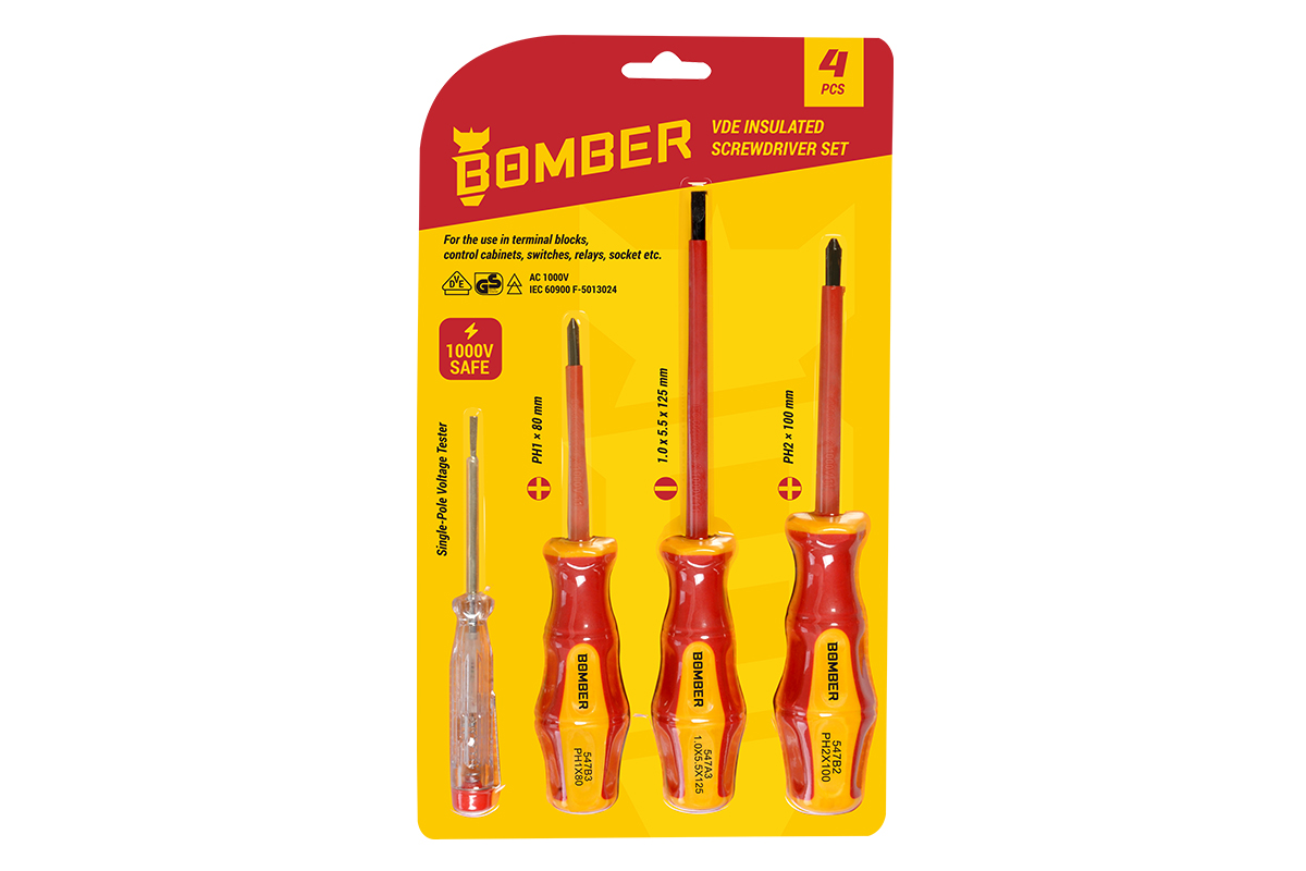 072338 Set VDE odvijača Bomber 4 kom