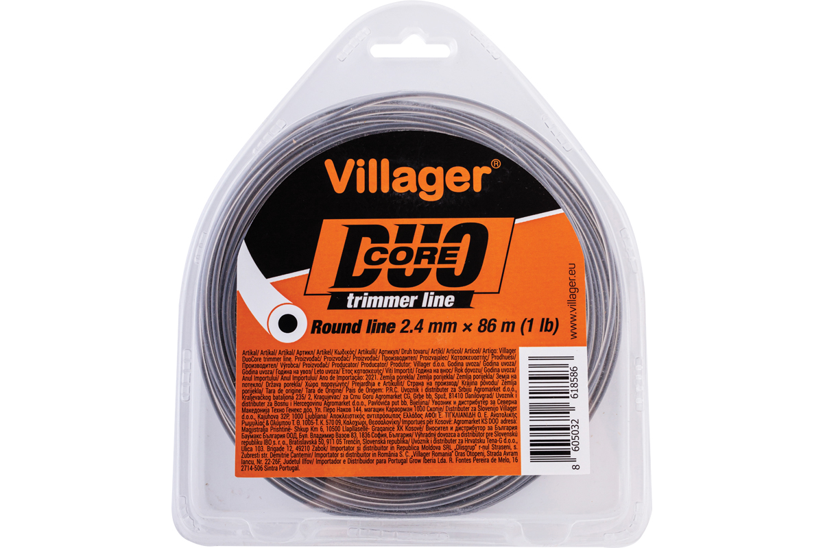 068389 Silk za trimer 2.7mm X 1360m (20LB) – Duo core – Okrugla nit Villager