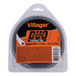Silk za trimer 3.0mm X 260m (5LB) – Duo core – Četvrtasta nit Villager
