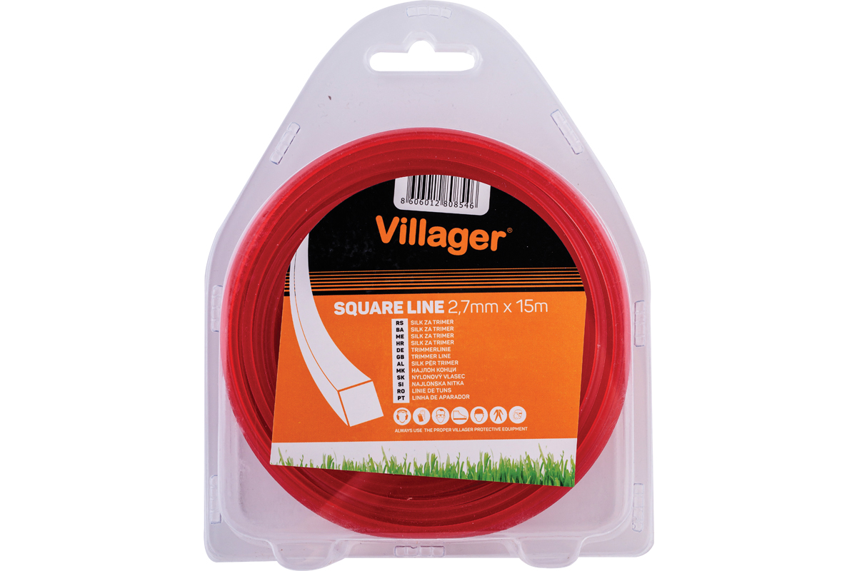 034058 Silk za trimer 3.0mm x 52m (1lb) – četvrtasta nit Villager