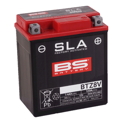 Akumulator BS 12V 7Ah BTZ8V-FA SLA desni plus (113x70x130) 120A