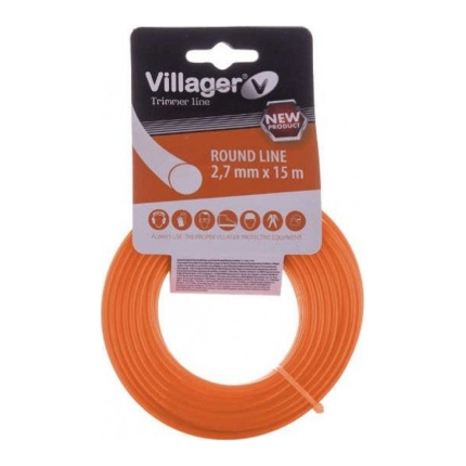 Silk za trimer 2.7mm x 15m – okrugla nit Villager