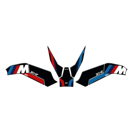 Nalepnice rezervoara TANK PAD set BMW S 1000 XR (20-24) crno plavo crvena GP KOMPOZIT