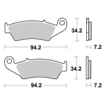 Disk pločice PERFTEC R90 S1098R ( SEMI SINTER )